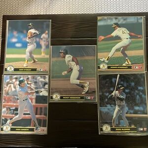 CMC Major League Baseball Action Photos- series 2 Oakland A’s 5 photos